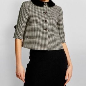 GUCCI WomenCrop Houndstooth Jacket NEW WITH TAGS Rave like you are five  size 14